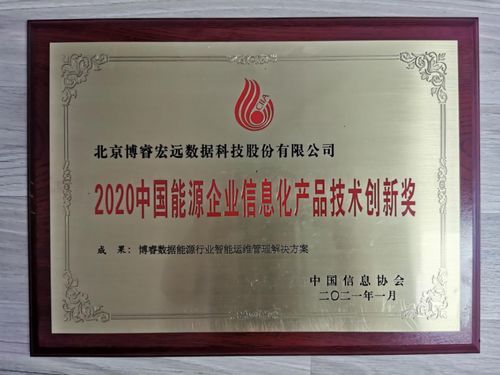 博睿數(shù)據(jù)智能運(yùn)維管理解決方案榮獲中國能源企業(yè)信息化產(chǎn)品技術(shù)創(chuàng)新獎(jiǎng)